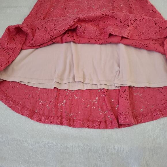 Anthropologie Maeve women's Dayflower lace dress pink small Coquette Feminine - Picture 7 of 12